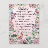Pretty Pink Floral Garden Birds Proverbs 31 Bible 