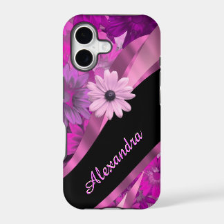 Pretty pink floral pattern personalised