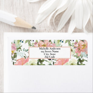 Pretty Pink Floral Personalised 