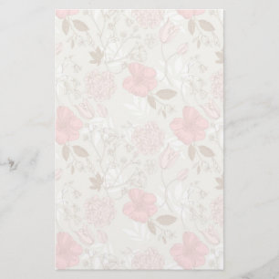 Pretty Pink Floral Stationery