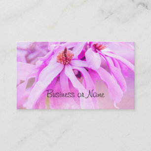 Pretty Pink Flower Blossoms Business Card