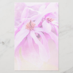 Pretty Pink Flower Blossoms Stationery