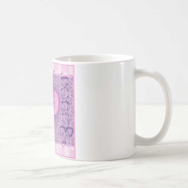 Pretty Pink Flower Fairy Accessories - add name Coffee Mug (Right)