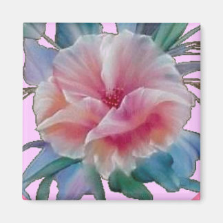 PRETTY PINK FLOWER MAGNET