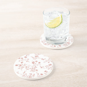 Pretty Pink Flowers Coaster