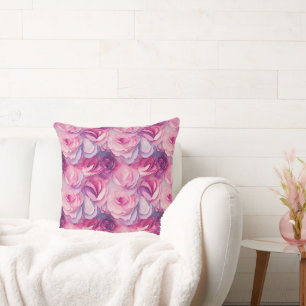 Pretty Pink Flowers Cushion