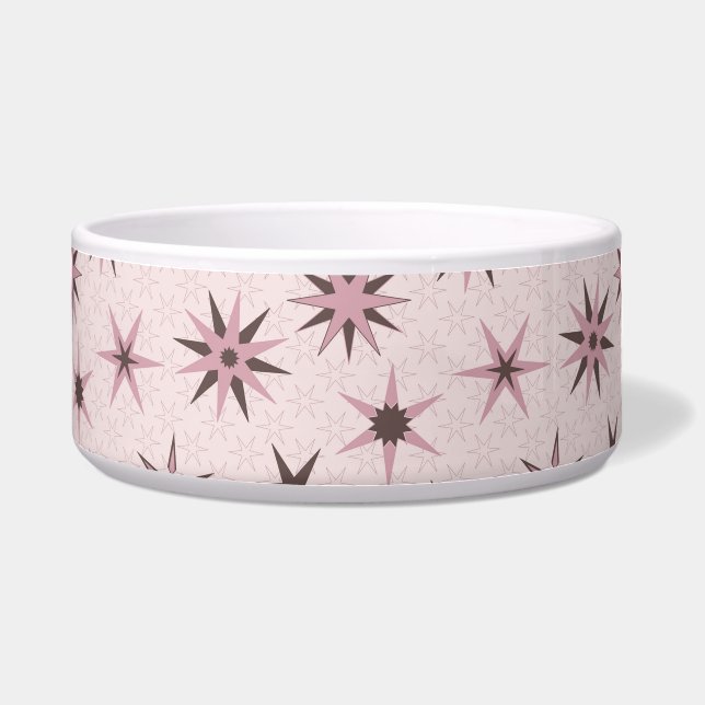 Pretty Pink Geo Stars - pattern. (Front)