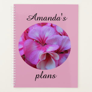 Pretty Pink Geraniium Photo Planner