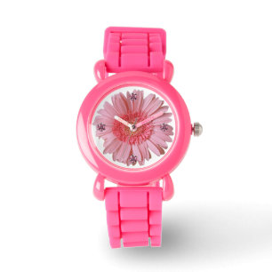 Pretty Pink Gerber Daisy Watch