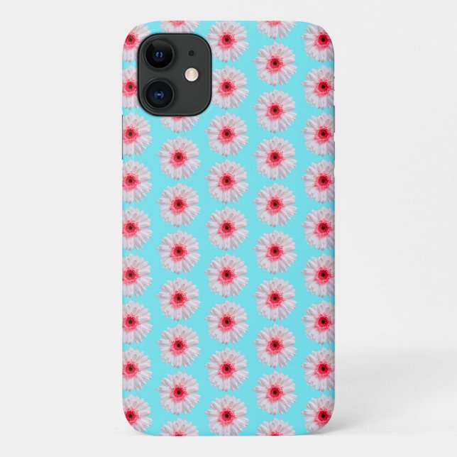 Pretty Pink Gerbera Daisy Pattern Case-Mate iPhone Case (Back)