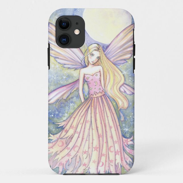 Pretty Pink Girly Fairy Fantasy Art iPad Mini Case (Back)