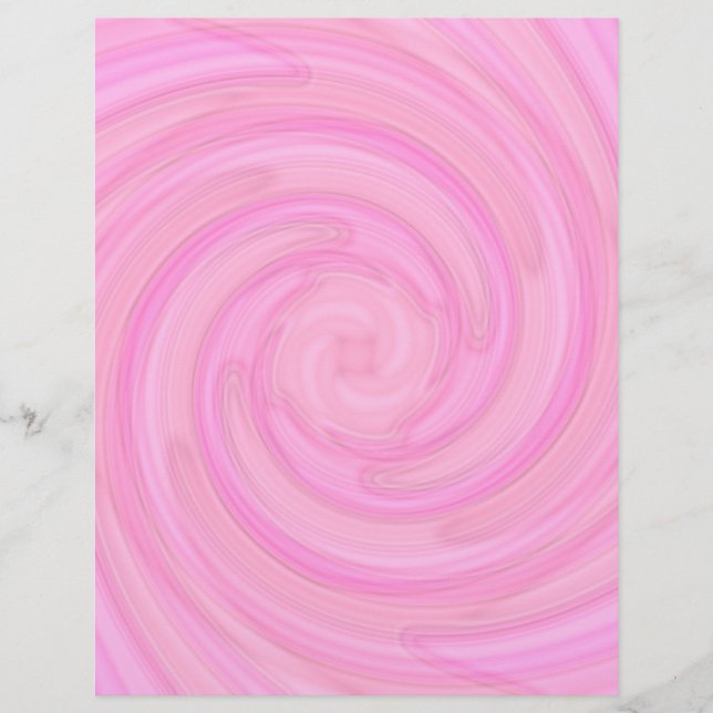 Pretty pink girly swirl (Front)