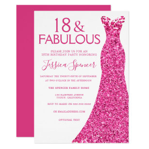 18th birthday pink gown