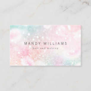 Pretty Pink Glitter Girly Glamourous Business Card