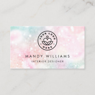 Pretty Pink Glitter Girly Glamourous Business Card