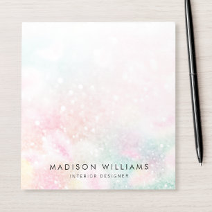 Pretty Pink Glitter Girly Glamourous Notepad