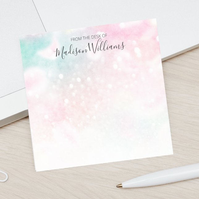 Pretty Pink Glitter Girly Glamourous Post-it Notes (Creator Uploaded)