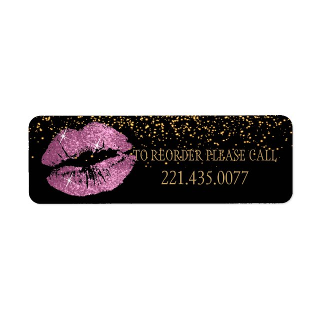 Pretty Pink Glitter Lips - Reorder (Front)