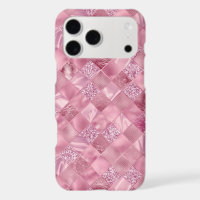 Pretty Pink Glitter Metallic Chic Elegant