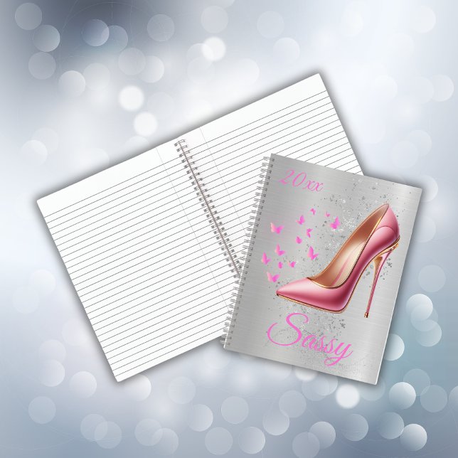 Pretty Pink Glittery High Heel Shoe | Notebook (Creator Uploaded)