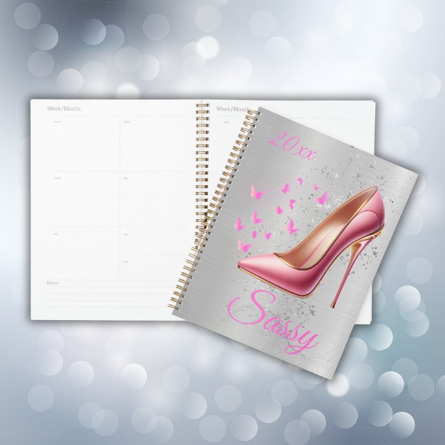 Pretty Pink Glittery High Heel Shoe | Planner (Creator Uploaded)