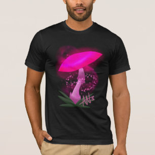 Pretty Pink Glowing Mushroom T-Shirt