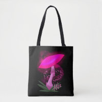 Pretty Pink Glowing Mushroom