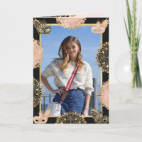 Pretty Pink Gold Black Masquerade Mask Sweet 16