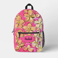 Pretty Pink Gold Tropical Flower