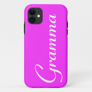 Pretty pink "Gramma" iphone case