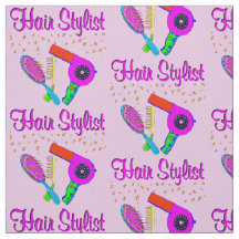 Hair Salon Fabric Zazzle Co Uk