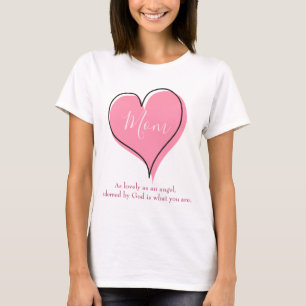 Pretty Pink heart for Mum T-Shirt