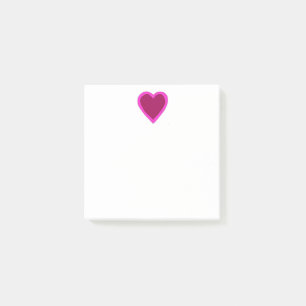 Pretty Pink Heart Post-it Notes
