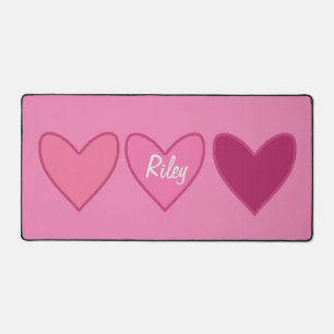 Pretty Pink Hearts Valentine’s Day Desk Mat