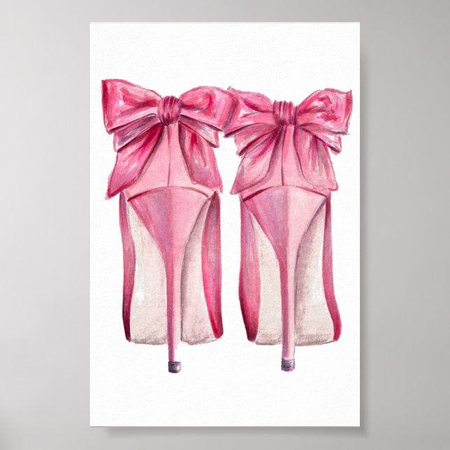 Pretty pink high-heels Poster (Front)