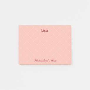 Pretty Pink Homeschool Mum Post-it Notes