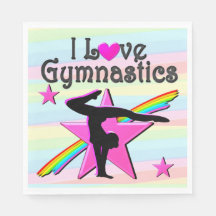 PRETTY PINK I LOVE GYMNASTICS DESIGN
