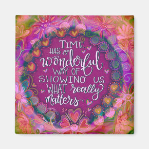 Pretty Pink Inspirational Quote Inspirivity Magnet