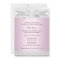 Pretty Pink Lace Cross Baptism Invite