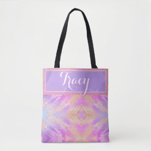 Pretty Pink Marble Custom Tote Bag