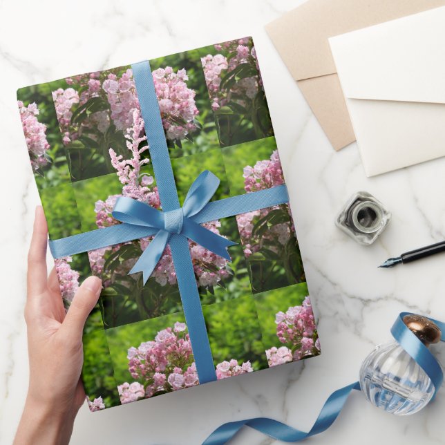 Pretty Pink Mountain Laurel Flowers Wrapping Paper (Gifting)