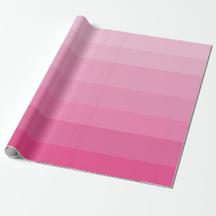 Pretty pink ombre wrapping paper
