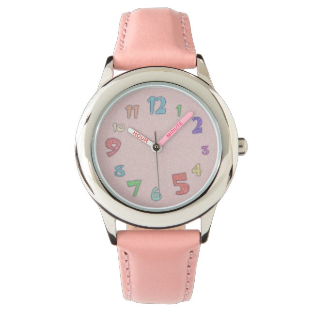 Pretty Pink Pastel Watch (Front)