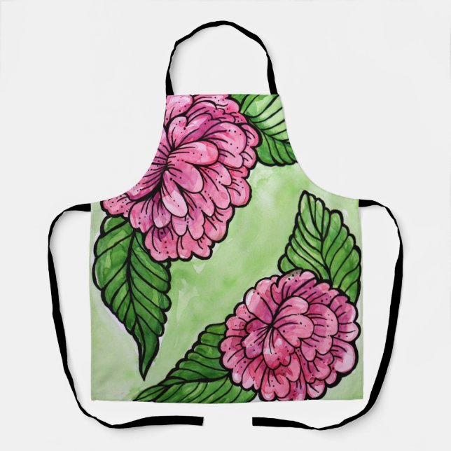 Pretty Pink Peonies                                Apron (Front)