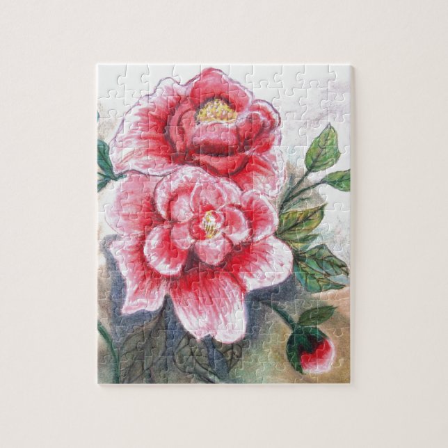 Pretty Pink Peony Jigsaw Puzzle (Vertical)