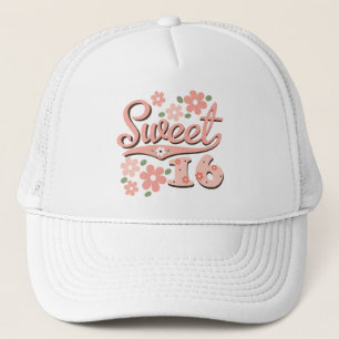Pretty Pink Petal Sweet 16 Hat