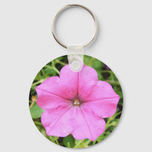Pretty Pink Petunia Key Ring