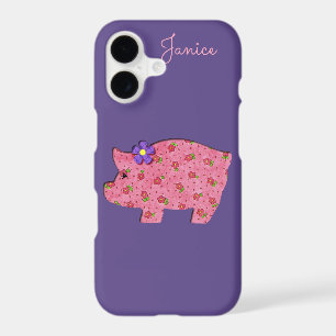 Pretty Pink Pig iPhone X Case