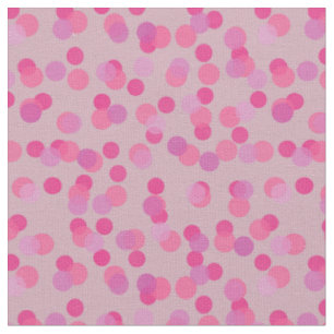 pretty pink polka dots fabric