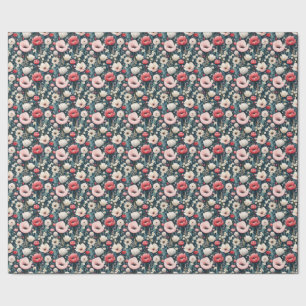 Pretty Pink Poppies Wrapping Paper